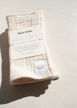 Load image into Gallery viewer, Organic Fair Trade Muslin Wash Cloths