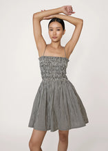 Load image into Gallery viewer, Gingham Strappy Bodice Mini Dress
