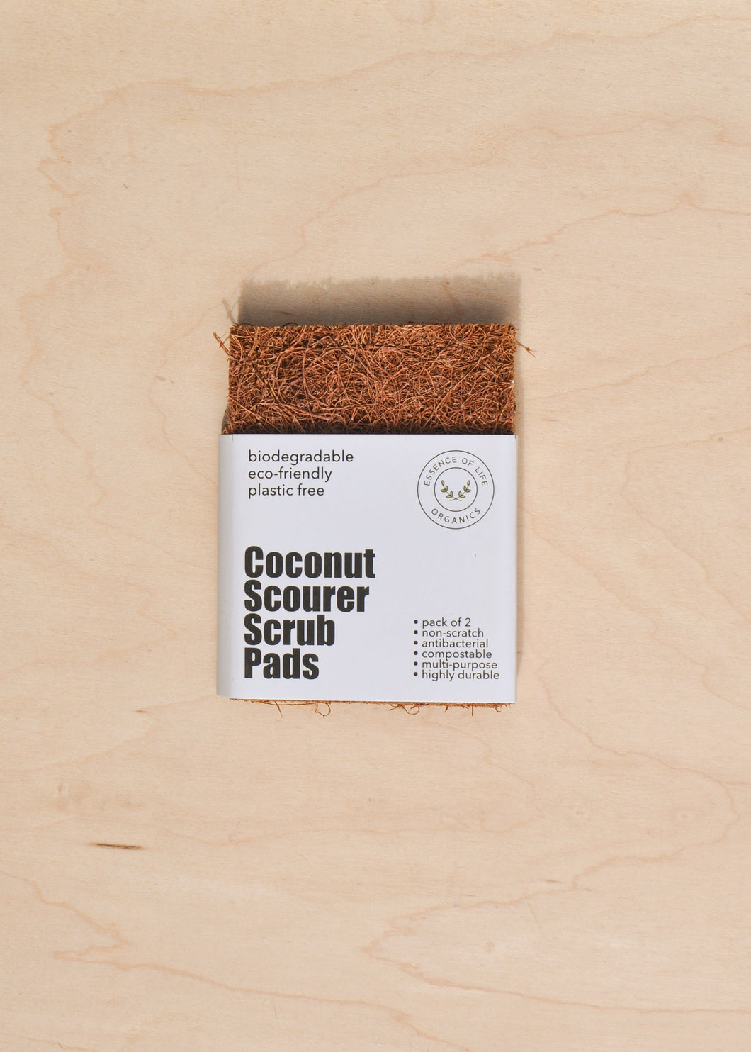 Coconut Scourer Scrub Pads, Pack of 2