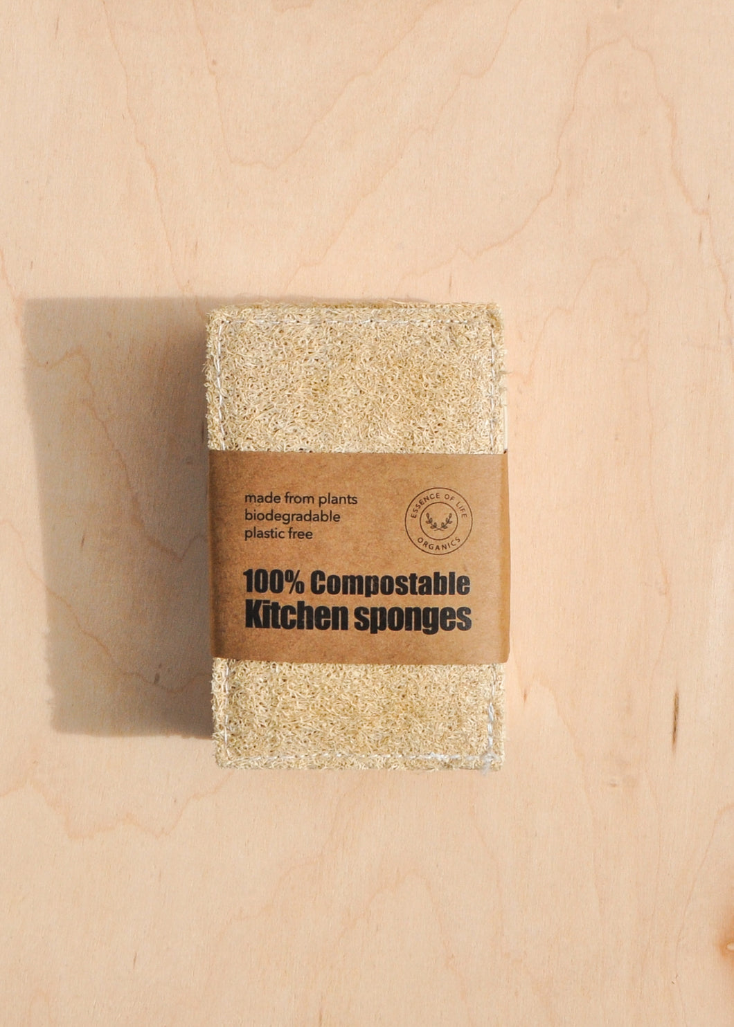 Compostable Kitchen Sponges, Pack of 2