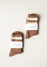 Load image into Gallery viewer, Her Varsity Socks in Toffee
