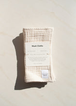 Load image into Gallery viewer, Organic Fair Trade Muslin Wash Cloths
