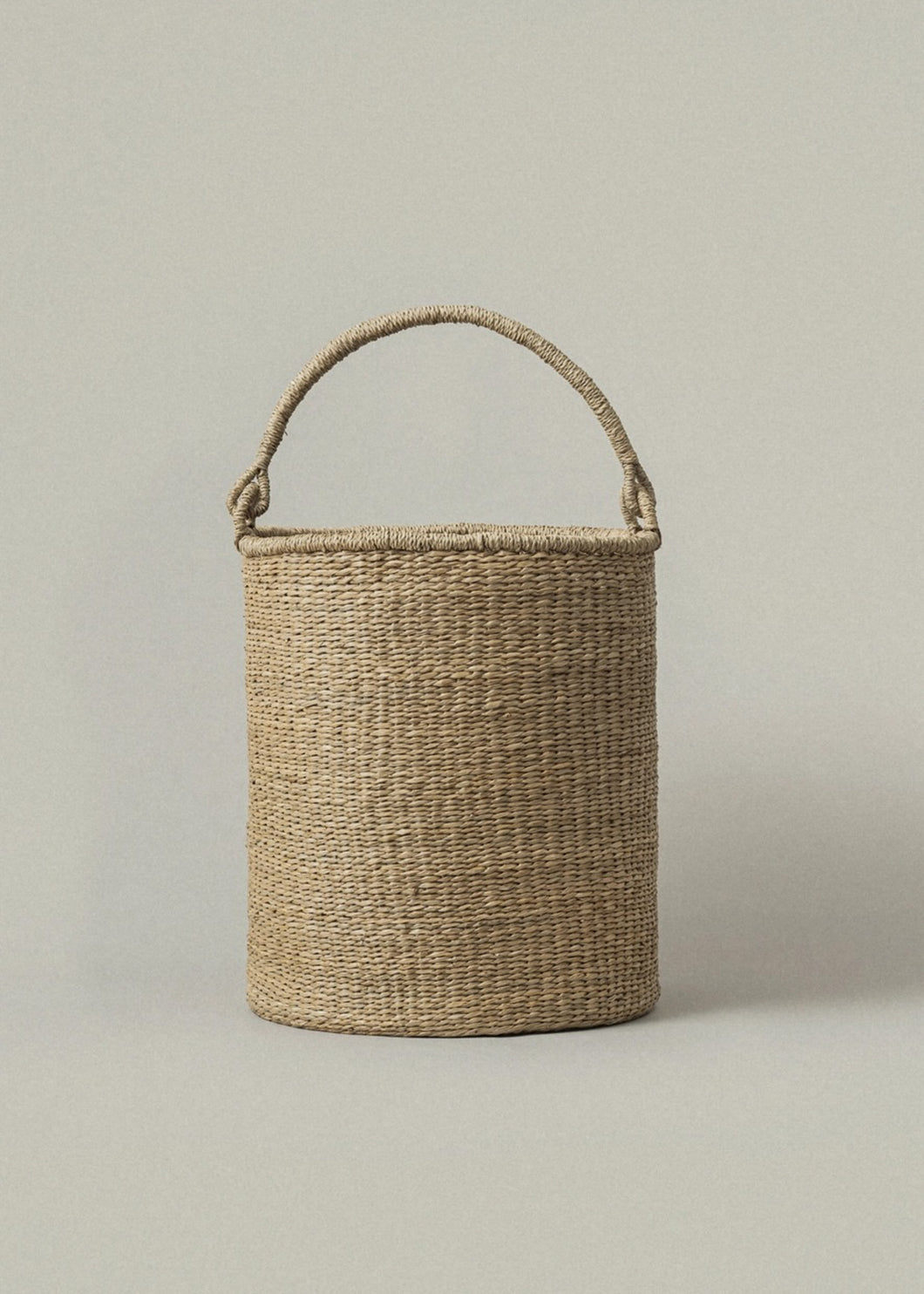 Tall Seagrass Bucket Basket