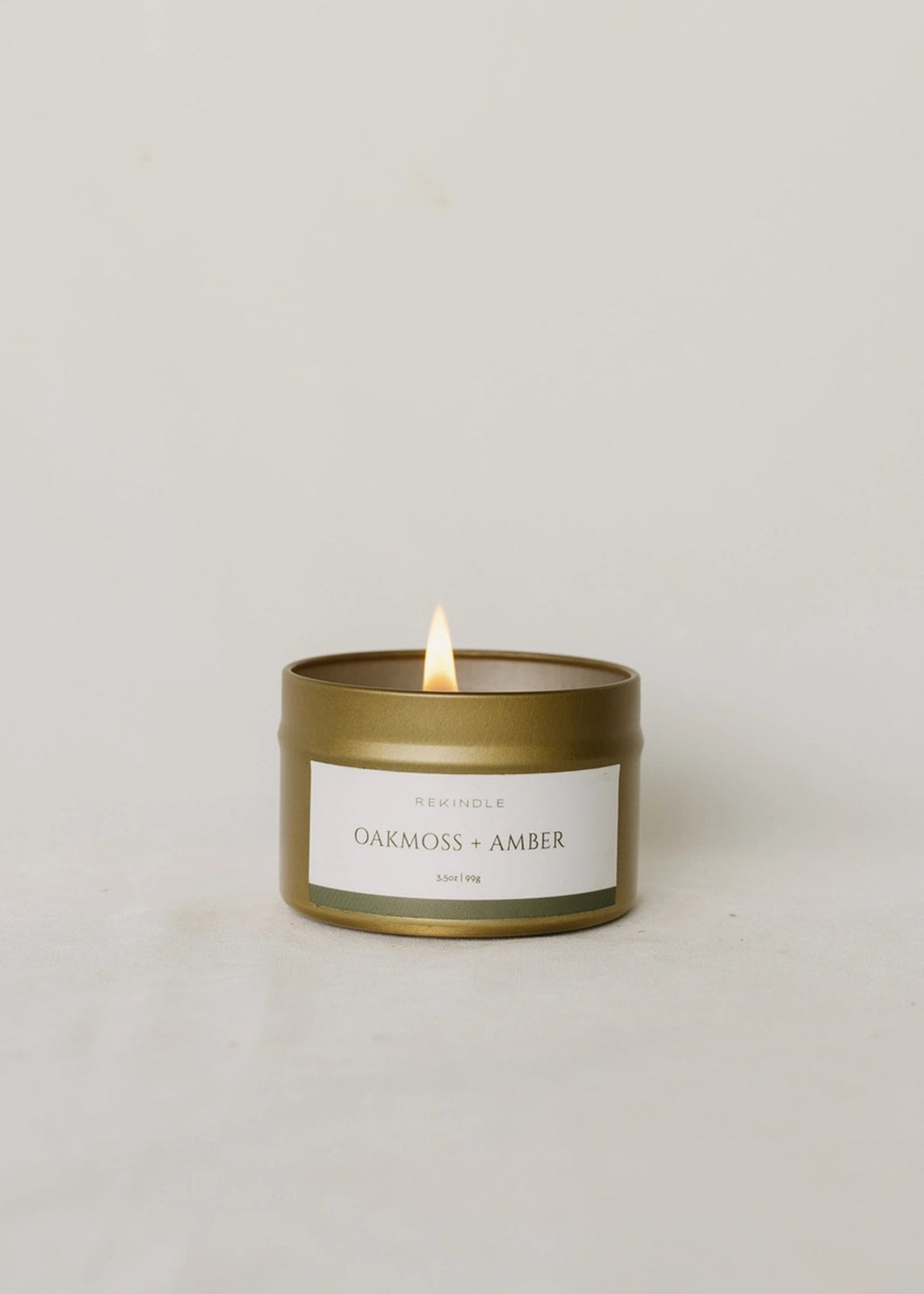 Oakmoss + Amber Cotton Wick Soy Candle